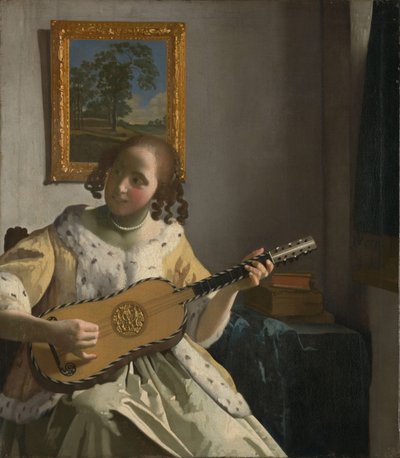 Gitarzysta autorstwa Jan Vermeer van Delft