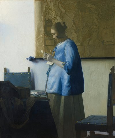 Czytnik listów. około 1663 autorstwa Jan Vermeer van Delft