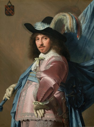 Andries Stilte jako chorąży, 1640. autorstwa Jan Verspronck
