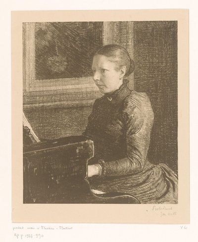 Portret Agnety Matthes autorstwa Jan Veth