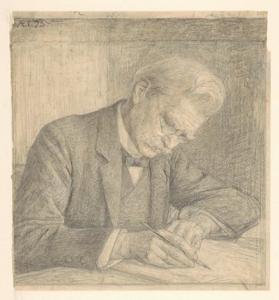 Portret J. van der Vegta, pisanie autorstwa Jan Veth