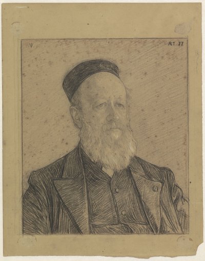 Portret Pietera Johannesa Vetha, lat 77 autorstwa Jan Veth