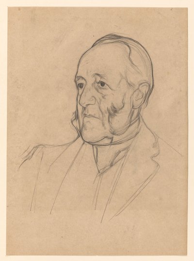 Portret dżentelmena z bokobrodami, po lewej autorstwa Jan Veth