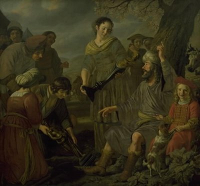 Jakub grzebie pogańskich bożków autorstwa Jan Victors
