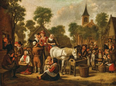 Scena rynkowa Jana Victora 1650 r. autorstwa Jan Victors