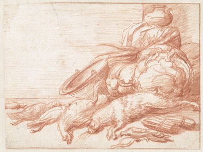Martwa natura z zająca i drobiem autorstwa Jan Weenix (possibly)