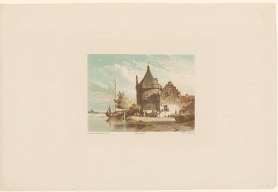 Widok na Waltoren w Culemborg autorstwa Jan Weissenbruch