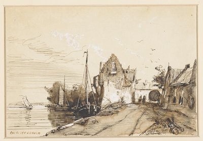 Miasto nad rzeką autorstwa Jan Weissenbruch