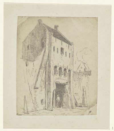 Steigerpoort w Leerdam autorstwa Jan Weissenbruch