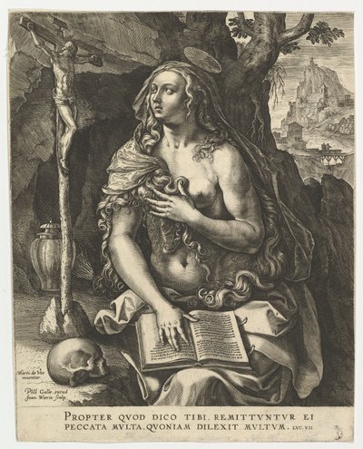 Maria Magdalena.n.d. autorstwa Jan Wierix