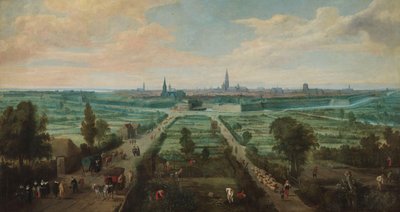 Panoramiczny widok Antwerpii od wschodu autorstwa Jan Wildens