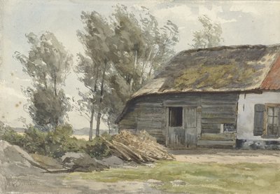 Gospodarstwo rolnika ze stodołą autorstwa Jan Willem van Borselen