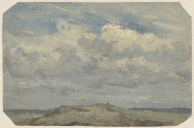 Szczyt wydmy z morzem w tle autorstwa Jan Willem van Borselen