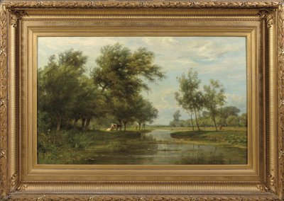 Krajobraz w Alblasserdam autorstwa Jan Willem van Borselen