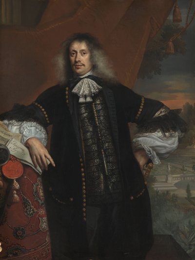 Hieronim z Beverningk Hieronymus van Beverningk (1614-1690). Lord Teylingen. Płatnik rządowy autorstwa Jan de Baen