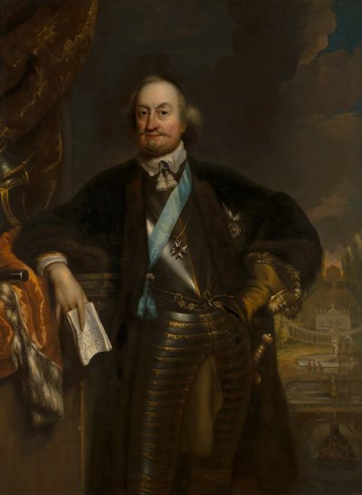Portret Johana Mauritsa (1604-1679), hrabiego Nassau-Siegen, założyciela Mauritshuis autorstwa Jan de Baen