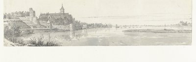 Widok na Nijmegen i Waal autorstwa Jan de Beijer