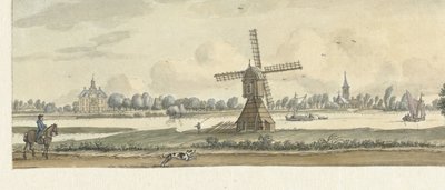Widok na Tienhoven i dom Herlaar autorstwa Jan de Beijer