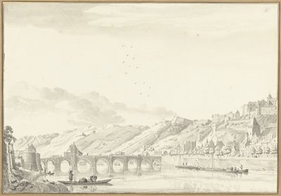 Widok na miasto i zamek w Namur autorstwa Jan de Beijer