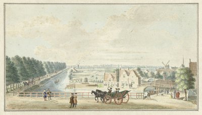 Widok na Wal w Catharijnepoort w Utrechcie autorstwa Jan de Beijer