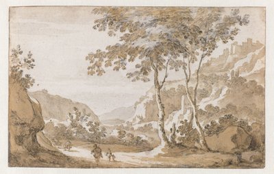 Albano widziany z zachodu autorstwa Jan de Bisschop (attributed to)