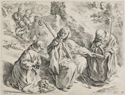 Święty Bruno (akwaforta) autorstwa Jan de Bisschop