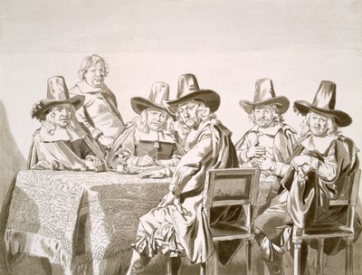 Studium „Regentów Domu Dziecka w Haarlemie”, wyd. 1821-28. autorstwa Jan de Bray