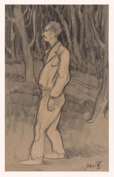 Pracownik autorstwa Jan de Waardt (signed by artist)