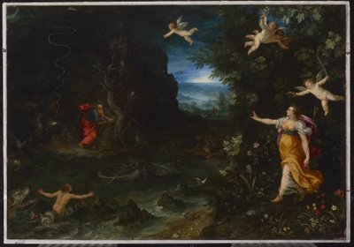 Alegoria życia, czyli sen Rafaela, 1595 (olej na miedzi) autorstwa Jan the Elder Brueghel