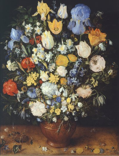 Bukiet kwiatów w ceramicznym wazonie autorstwa Jan the Elder Brueghel