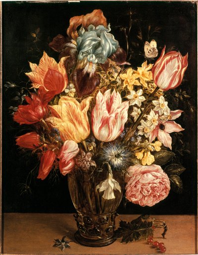 Bukiet tulipanów Obraz Jana Bruegla (lub Bruegel lub Bruegel lub Bruegel) dawniej znany jako Bruegel de Velours (1568-1625). XVII wiek. Prywatna kolekcja autorstwa Jan the Elder Brueghel