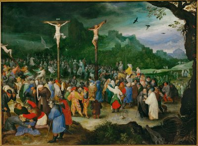 Ukrzyżowanie (obraz na miedzi) autorstwa Jan the Elder Brueghel