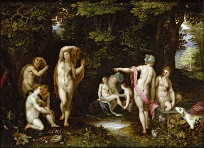 Diana i Akteon, ok. 1595 autorstwa Jan the Elder Brueghel