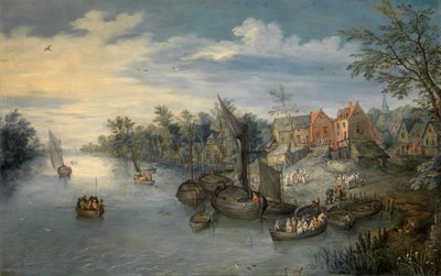 Krajobraz rzeczny autorstwa Jan the Elder Brueghel