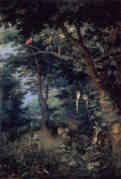 Raj ziemski”, ca autorstwa Jan the Elder Brueghel