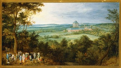 Arcyksiążęta idą na polowanie ... (obraz na płótnie) autorstwa Jan the Elder Brueghel
