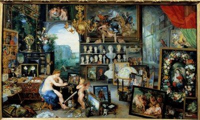 Widok. Alegoria pięciu zmysłów Obraz Jana I Bruegla Dit De Velours (1568-1625) Ec. Bujda autorstwa Jan the Elder Brueghel