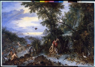 Woda. Obraz Bruegla Jana I autorstwa Jan the Elder Brueghel