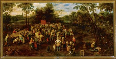 Bankiet weselny ... (obraz na płótnie) autorstwa Jan the Elder Brueghel