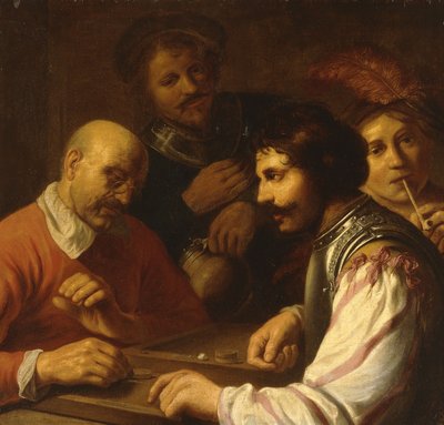 Gracze Tric-Trac w karczmie, ok. 1623-5 autorstwa Jan the Elder Lievens