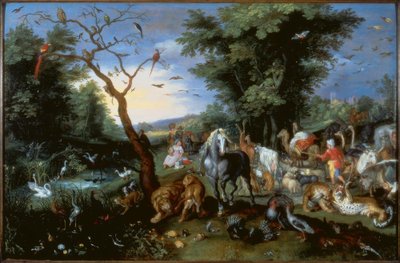 Wejście zwierząt do Arki Noego autorstwa Jan the Younger Brueghel