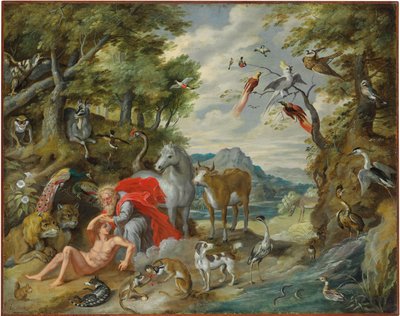 Stworzenie Adama, z Historii Adama i Ewy autorstwa Jan Brueghel the Younger