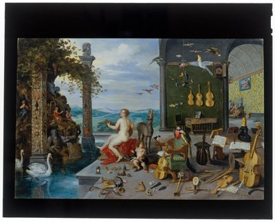 Zmysł słuchu autorstwa Jan the Younger Brueghel