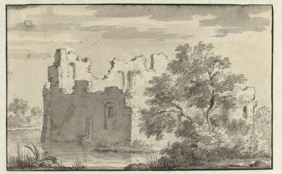 Ruiny Huis te Forest of Oosterwijk autorstwa Jan van Aken (attributed to)
