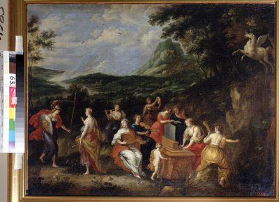 Pallas Atena i Muzy autorstwa Jan van Balen