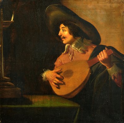 Lutnista autorstwa Jan van Bijlert