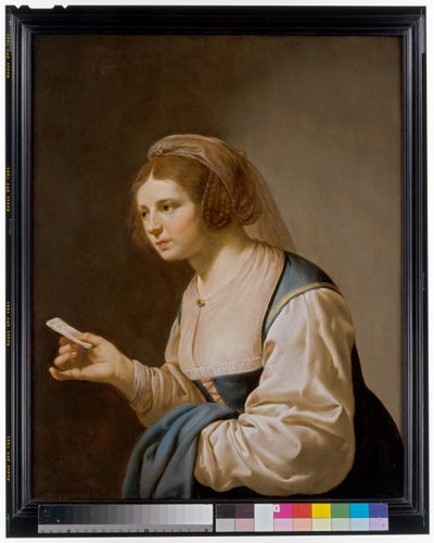 Młoda Dziewczyna Trzyma List autorstwa Jan van Bijlert or Bylert