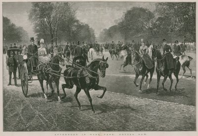 Popołudnie w Hyde Parku w Londynie: Rotten Row autorstwa Jan van Chelminski
