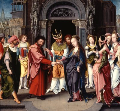 Małżeństwo Dziewicy autorstwa Jan van Dornicke