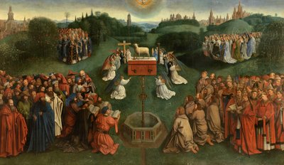 Adoracja Baranka autorstwa Jan van Eyck